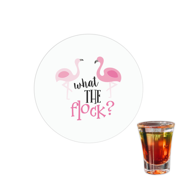 Custom Pink Flamingo Printed Drink Topper - 1.5"