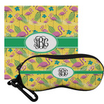 Pink Flamingo Eyeglass Case & Cloth (Personalized)