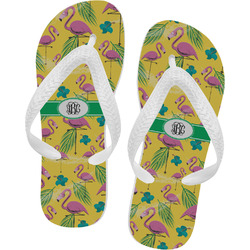 Pink Flamingo Flip Flops - Small (Personalized)