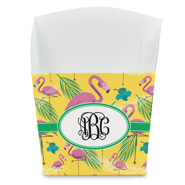 Custom Pink Flamingo French Fry Favor Boxes (Personalized)