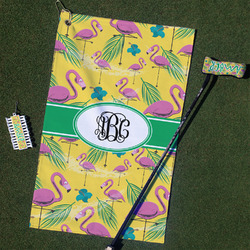 Pink Flamingo Golf Towel Gift Set (Personalized)