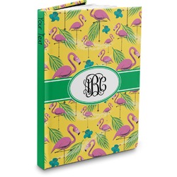 Pink Flamingo Hardbound Journal - 7.25" x 10" (Personalized)