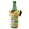 Pink Flamingo Jersey Bottle Cooler - ANGLE (on bottle)