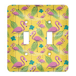 Pink Flamingo Light Switch Cover (2 Toggle Plate)