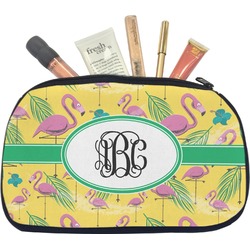 Pink Flamingo Makeup / Cosmetic Bag - Medium (Personalized)