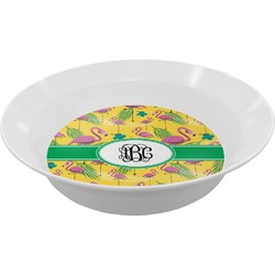 Pink Flamingo Melamine Bowl (Personalized)