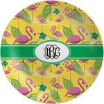 Pink Flamingo Melamine Plate (Personalized)