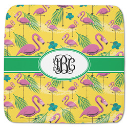 Pink Flamingo Memory Foam Bath Mat - 48"x48" (Personalized)