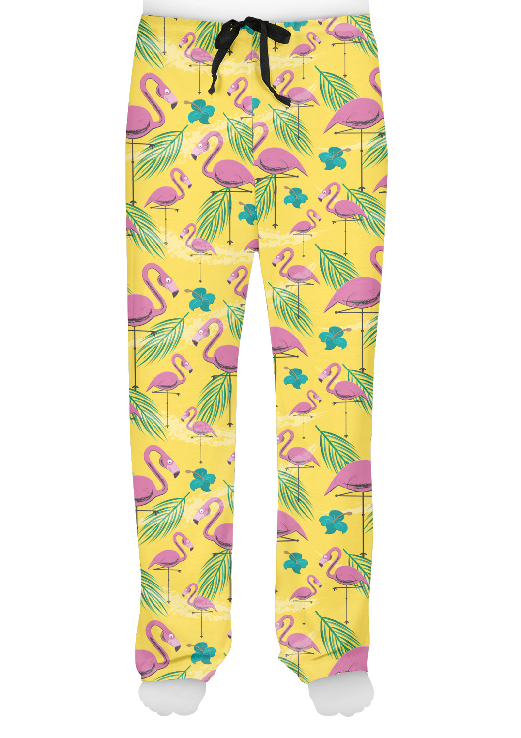 Pink Flamingo Mens Pajama Pants - L (Personalized) - YouCustomizeIt