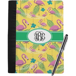 Pink Flamingo Notebook Padfolio - Large w/ Monogram