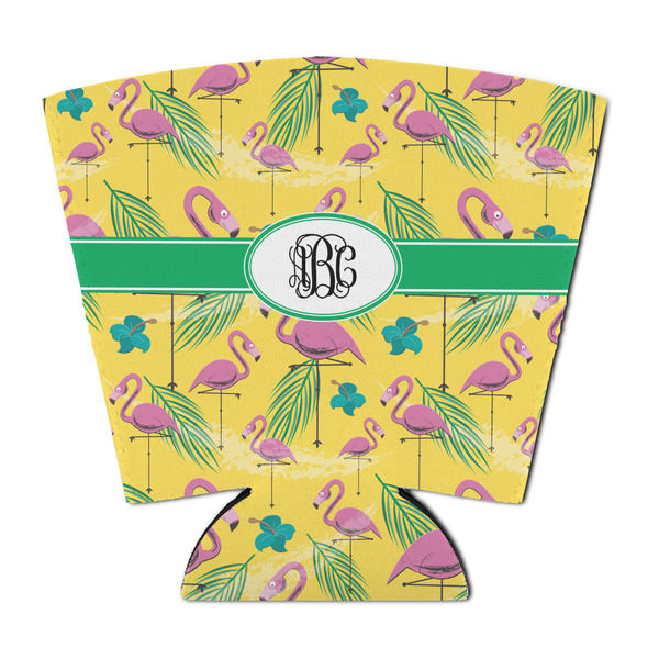 Custom Pink Flamingo Party Cup Sleeve - with Bottom (Personalized)