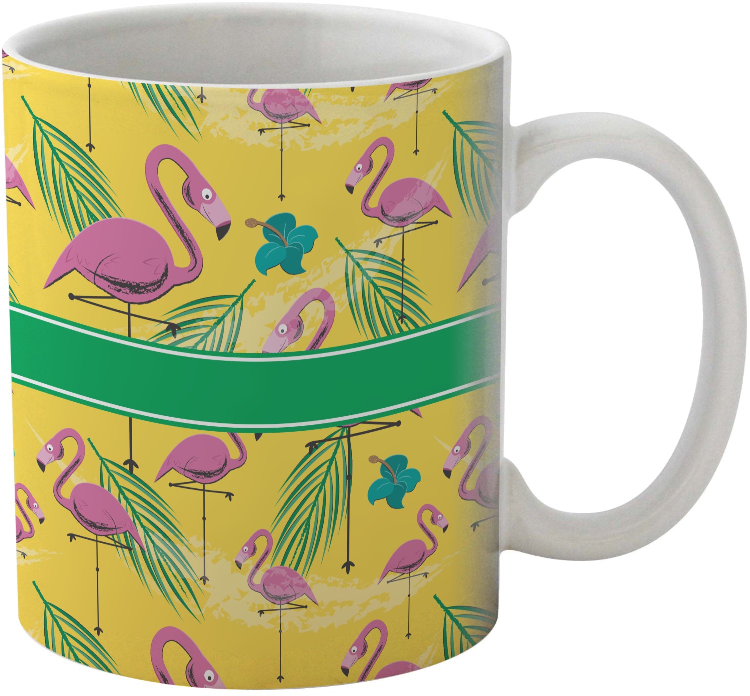 Pink Flamingo Coffee Mug (Personalized) - YouCustomizeIt