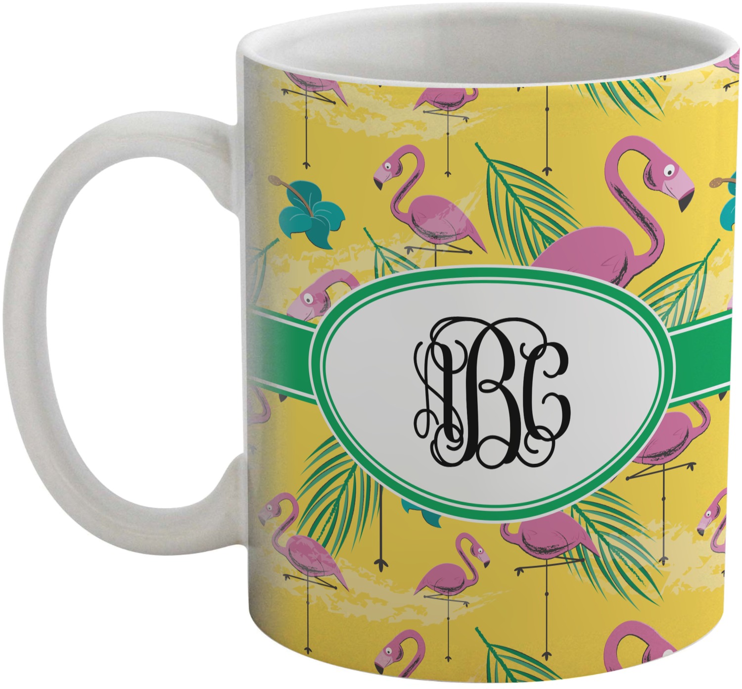 Pink Flamingo Coffee Mug (Personalized) - YouCustomizeIt