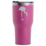 Pink Flamingo RTIC Tumbler - Magenta - Laser Engraved - Single-Sided