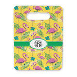 Pink Flamingo Rectangular Trivet with Handle (Personalized)