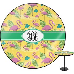 Pink Flamingo Round Table - 30" (Personalized)