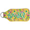 Pink Flamingo Sanitizer Holder Keychain - Large (Back)