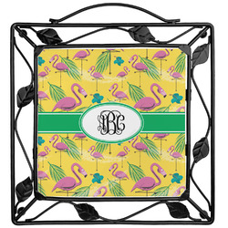 Pink Flamingo Square Trivet (Personalized)