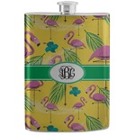 Pink Flamingo Stainless Steel Flask (Personalized)