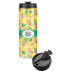 Pink Flamingo Stainless Steel Skinny Tumbler (Personalized)