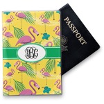 Pink Flamingo Vinyl Passport Holder (Personalized)