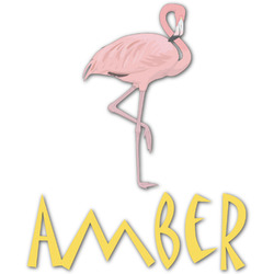 Pink Flamingo Graphic Decal - Large (Personalized)