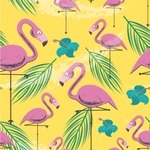 Pink Flamingo Wallpaper & Surface Covering (Water Activated 24"x 24" Sample)