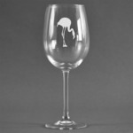 Pink Flamingo Wine Glass - Engraved