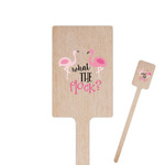 Pink Flamingo Rectangle Wooden Stir Sticks