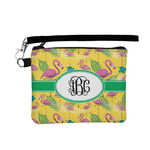 Pink Flamingo Wristlet ID Case w/ Monogram