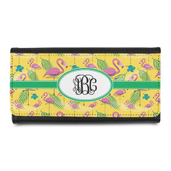 Pink Flamingo Leatherette Ladies Wallet (Personalized)