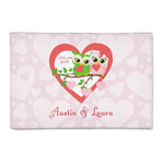 Valentine Owls 2' x 3' Indoor Area Rug (Personalized)