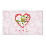 Valentine Owls 3' x 5' Indoor Area Rug (Personalized)