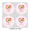 Valentine Owls 4" Multipurpose Round Labels - Sheet