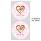 Valentine Owls 5" Multipurpose Round Label - Sheet