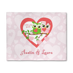 Valentine Owls 8' x 10' Indoor Area Rug (Personalized)