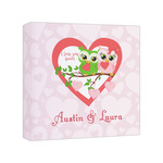 Valentine Owls Canvas Print - 8x8 (Personalized)