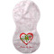 Valentine Owls Burp Peanut Shaped Flat