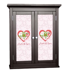 Valentine Owls Cabinet Decal - Large (Personalized)