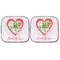 Valentine Owls Car Sun Shades - FRONT