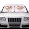 Valentine Owls Car Sun Shades - IN CONTEXT