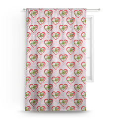 Valentine Owls Curtain Panel - Custom Size (Personalized)