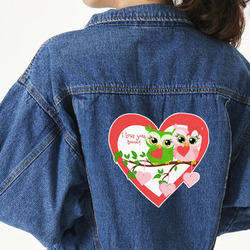 Valentine Owls Large Custom Shape Patch - 2XL