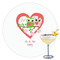 Valentine Owls Drink Topper - XLarge - Single with Drink