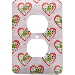 Valentine Owls Electric Outlet Plate (Personalized)