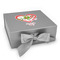 Valentine Owls Gift Boxes with Magnetic Lid - Silver - Front