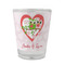 Valentine Owls Glass Shot Glass - Standard - FRONT