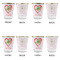 Valentine Owls Glass Shot Glass - with gold rim - Set of 4 - APPROVAL