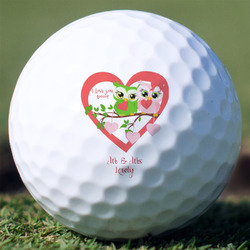 Valentine Owls Golf Balls - Non-Branded - Set of 12 (Personalized)