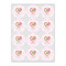 Valentine Owls Icing Circle - Small - Set of 12